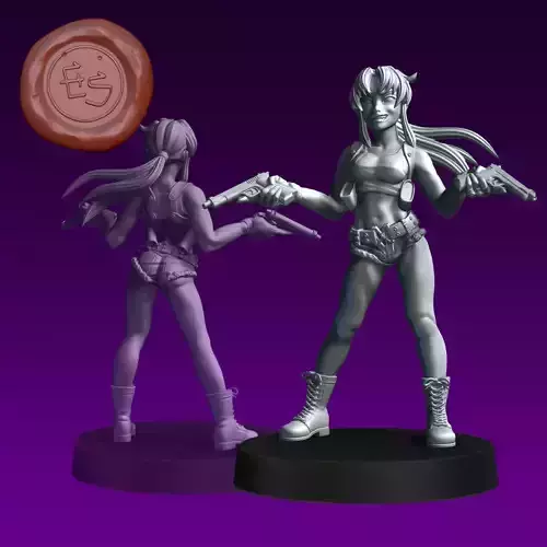Revy - Black Lagoon - 32mm Miniature