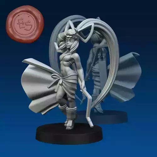 Mina Majikina - Samurai Showdown - 32mm Miniature