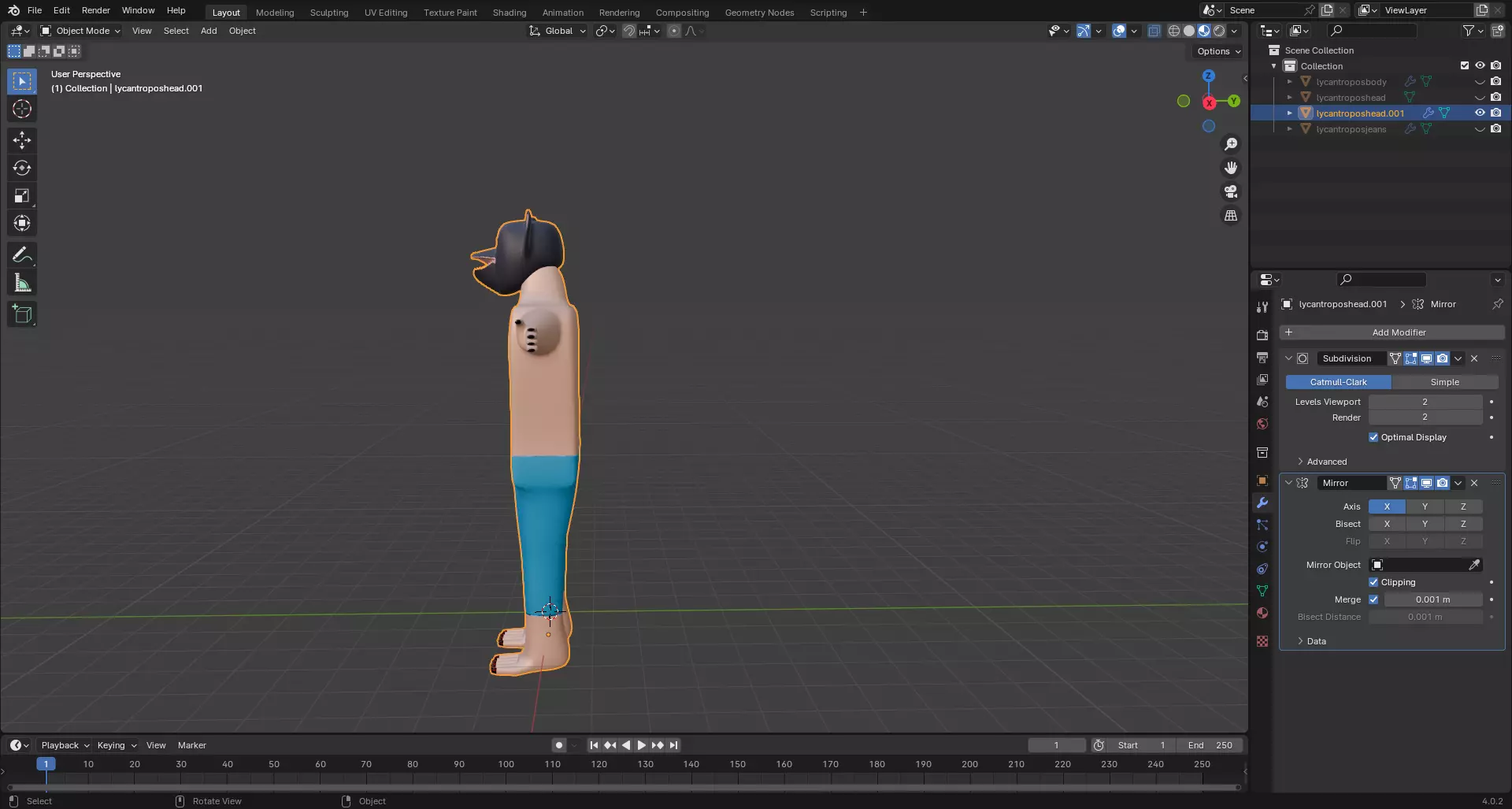 lycantropo 3D print model_0