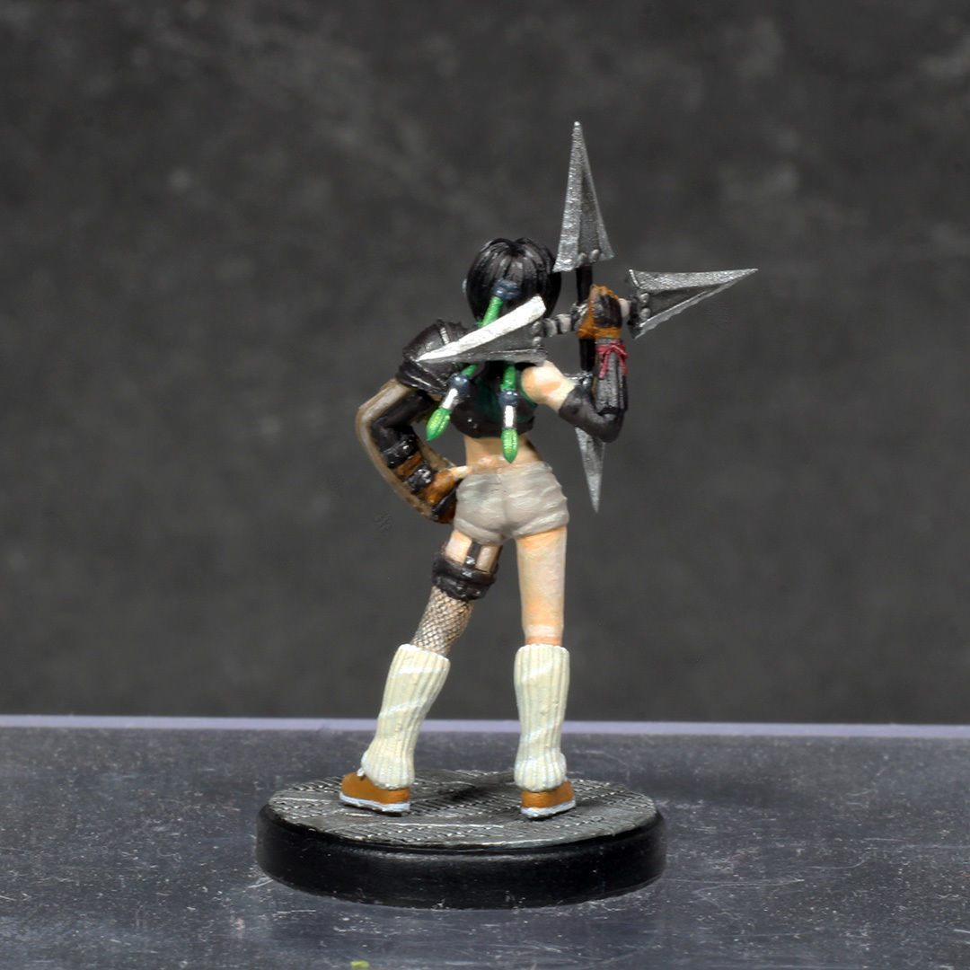 Yuffie Kisaragi - FFVII - 32mm Miniature 3D print model_3