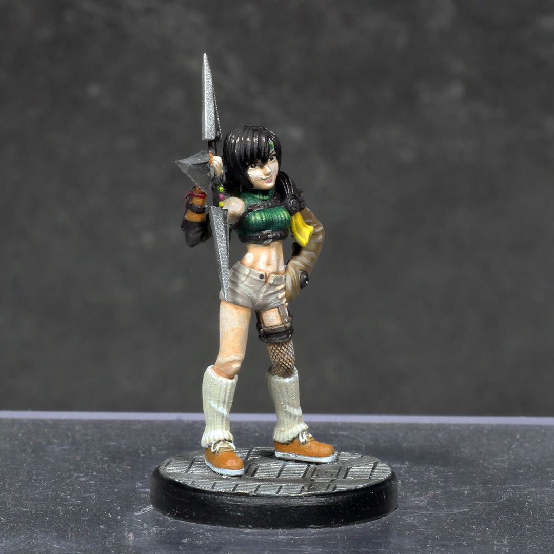 Yuffie Kisaragi - FFVII - 32mm Miniature 3D print model_4