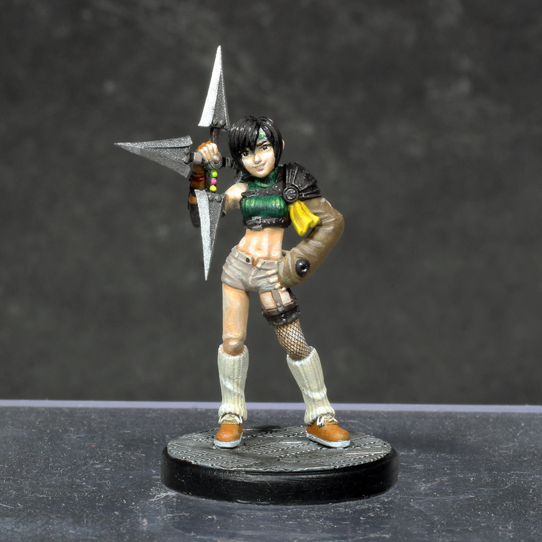Yuffie Kisaragi - FFVII - 32mm Miniature 3D print model_1