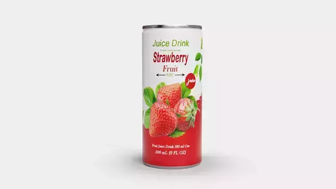 Strawberry Juice Drink 3D model