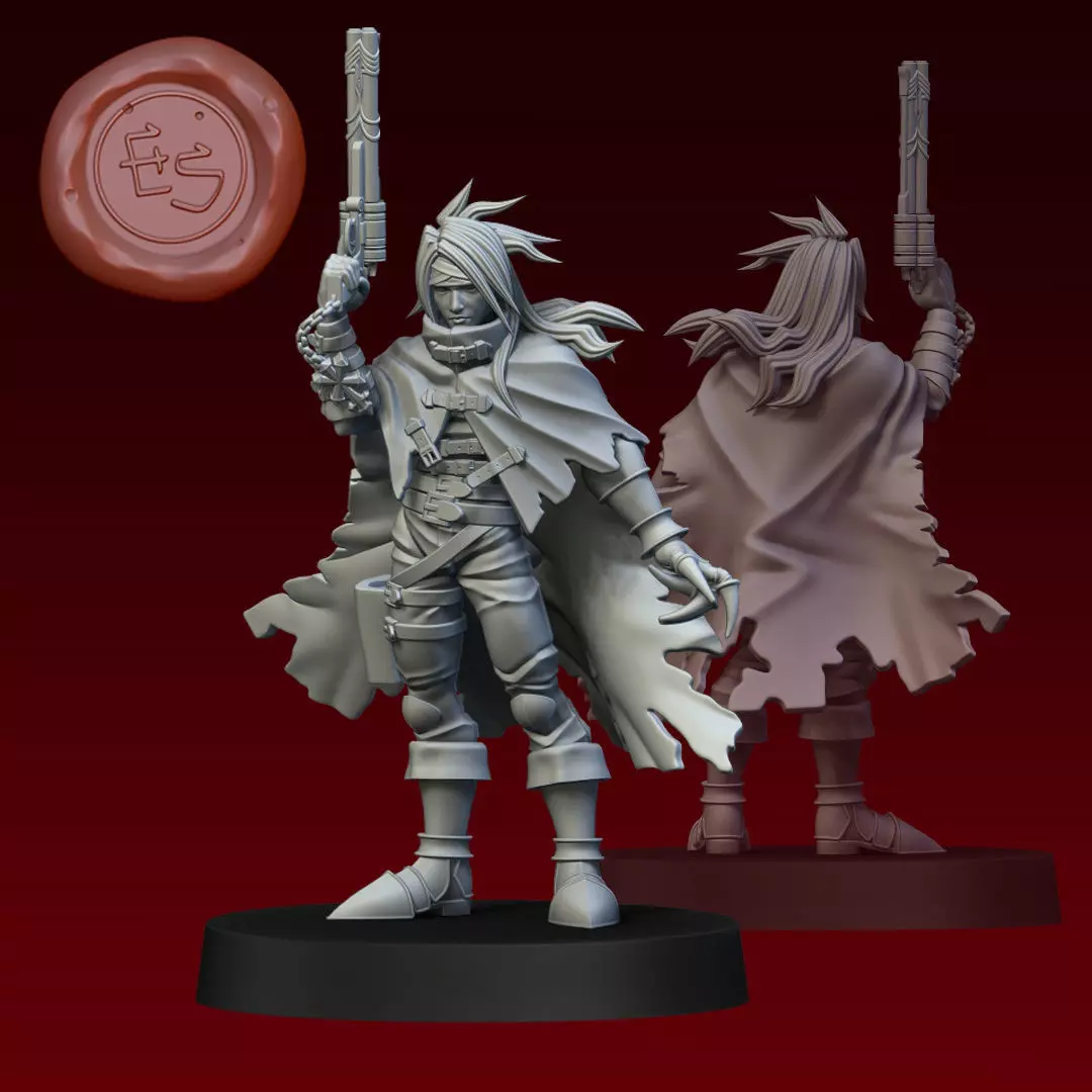 Vincent Valentine - FFVII - 32mm Miniature 3D print model_0