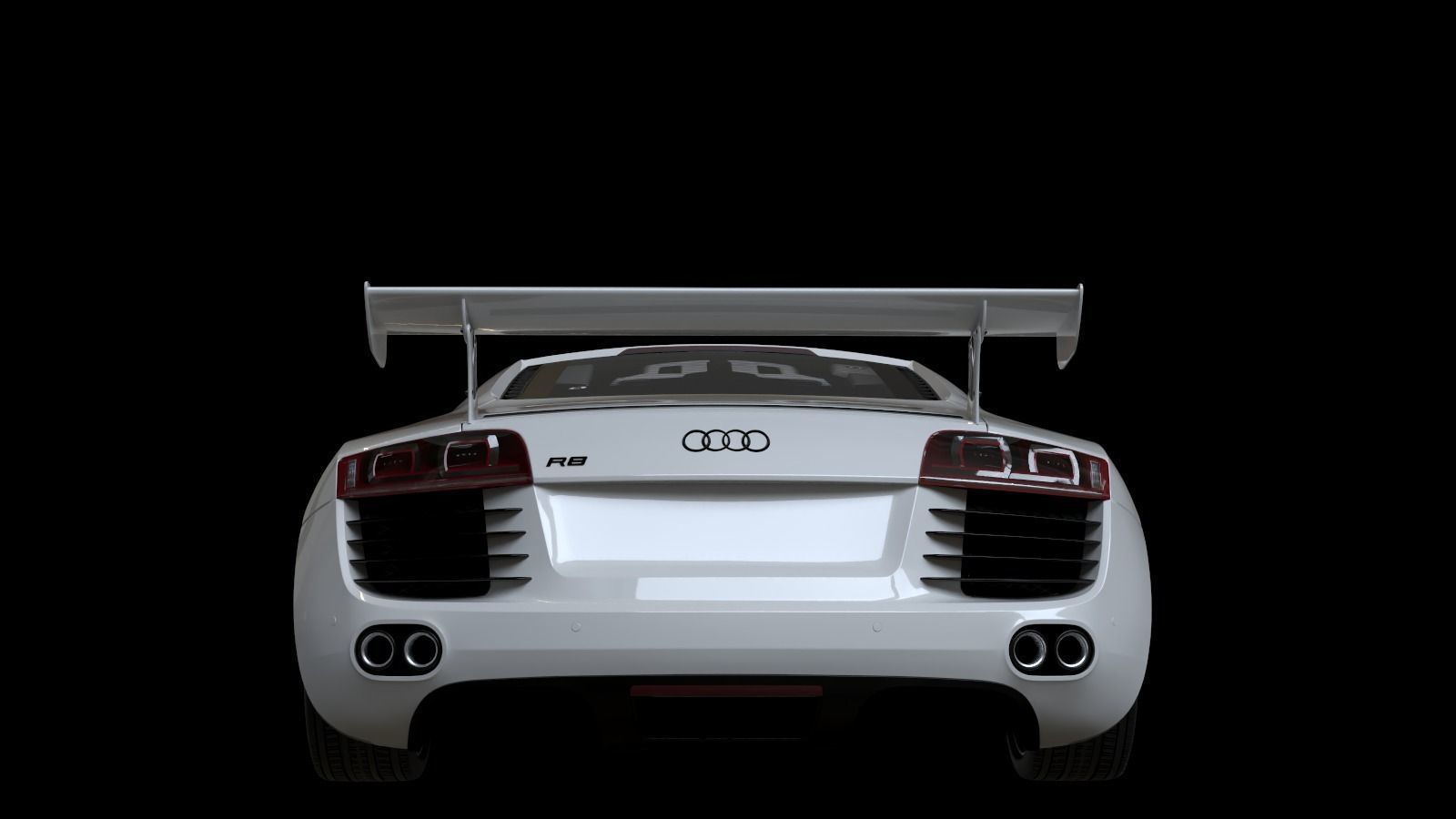 2008 Audi R8 FSI quattro Low-poly 3D model_17