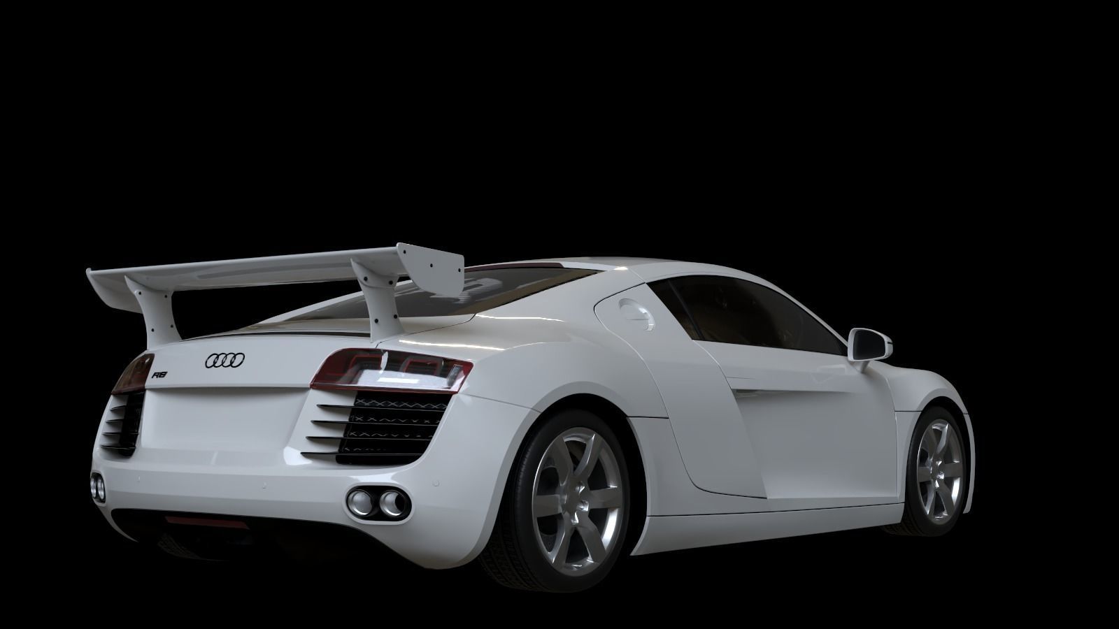 2008 Audi R8 FSI quattro Low-poly 3D model_16