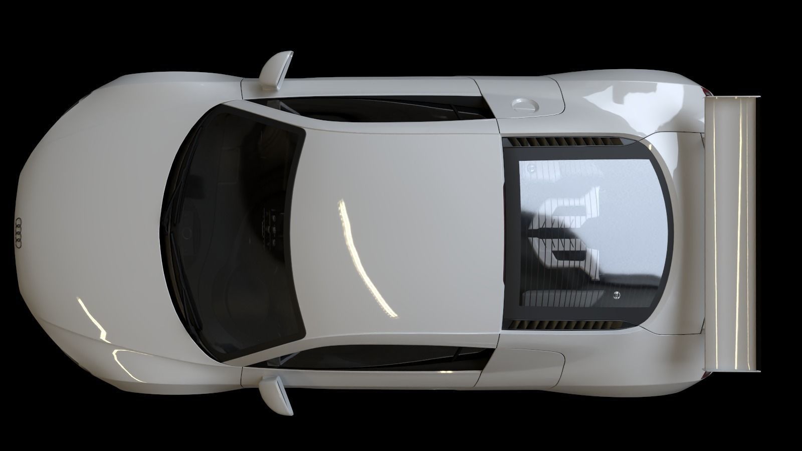 2008 Audi R8 FSI quattro Low-poly 3D model_18