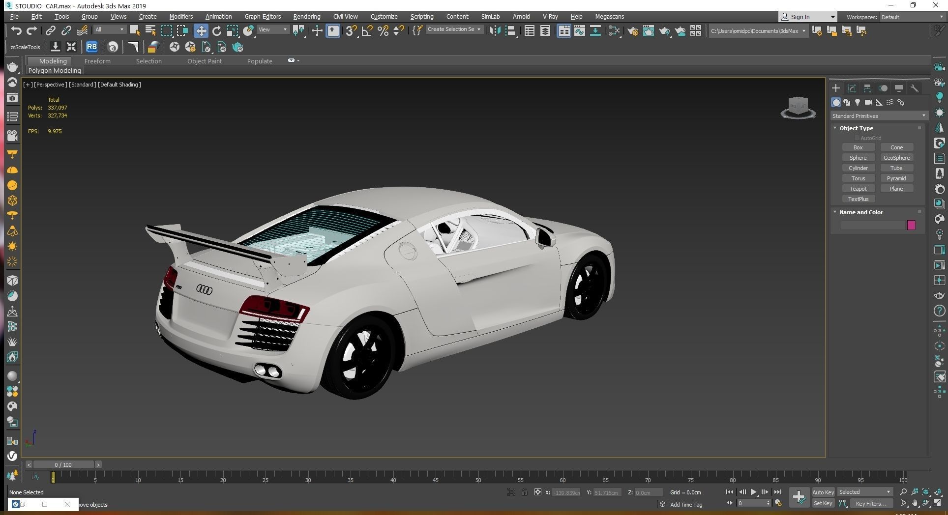 2008 Audi R8 FSI quattro Low-poly 3D model_23