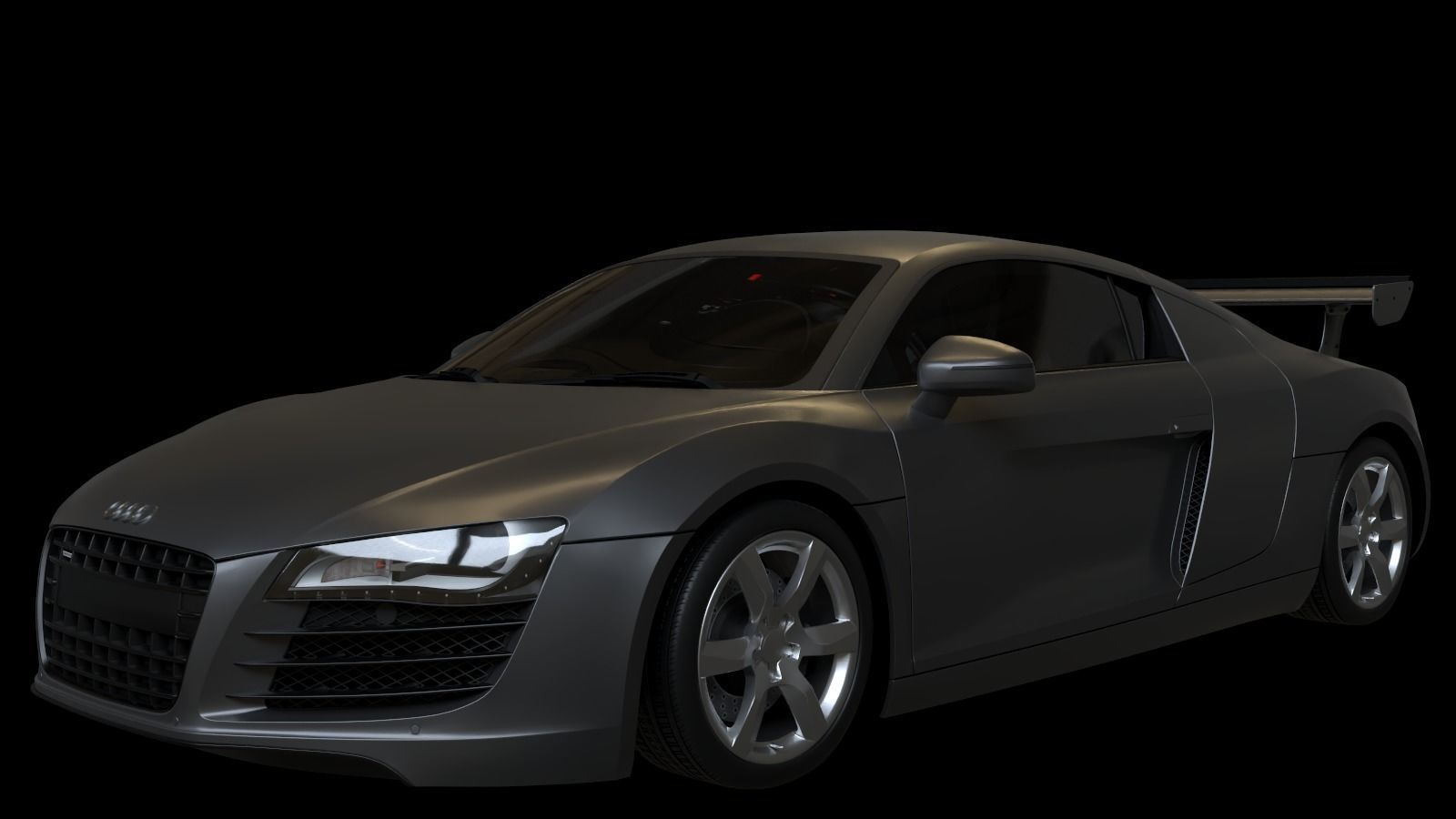 2008 Audi R8 FSI quattro Low-poly 3D model_7