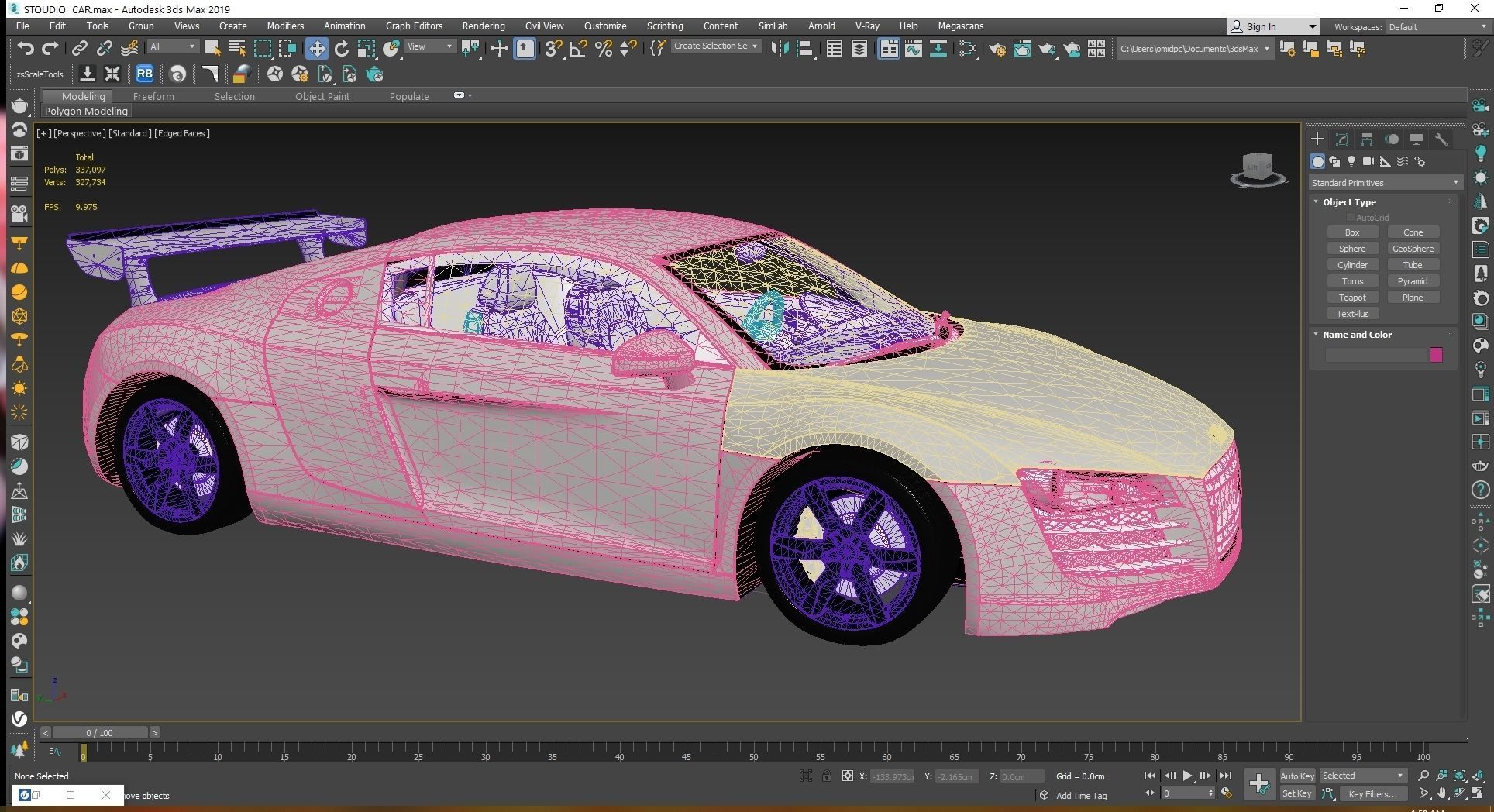 2008 Audi R8 FSI quattro Low-poly 3D model_22