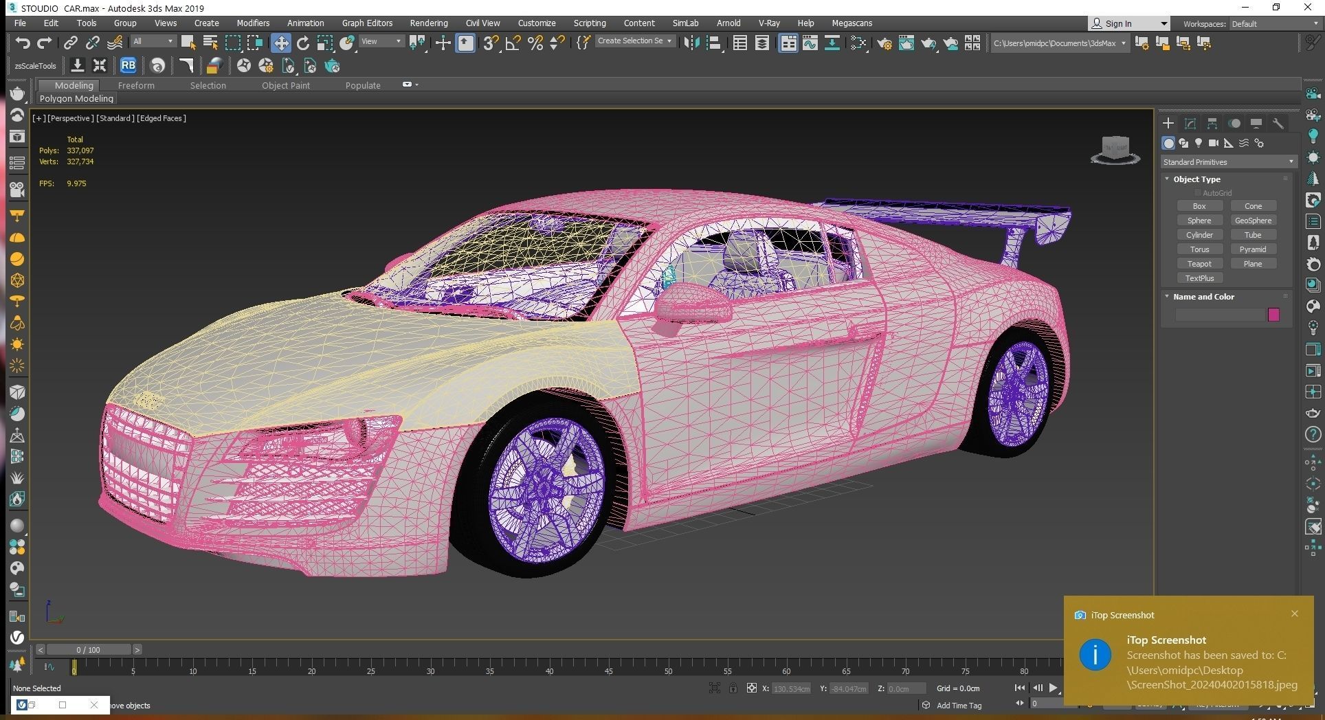 2008 Audi R8 FSI quattro Low-poly 3D model_21