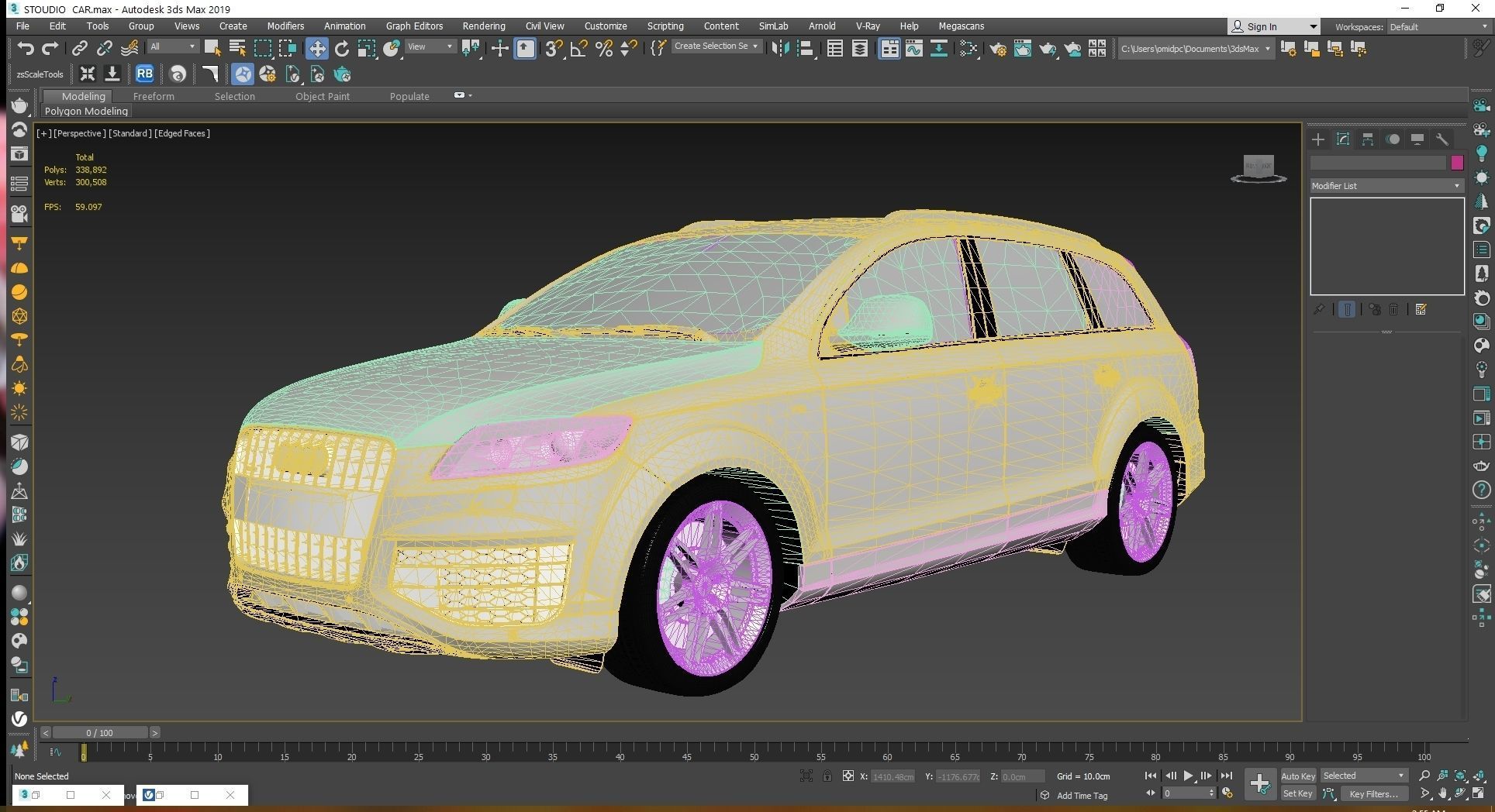 2009 Audi Q7 V12 TDI Low-poly 3D model_22
