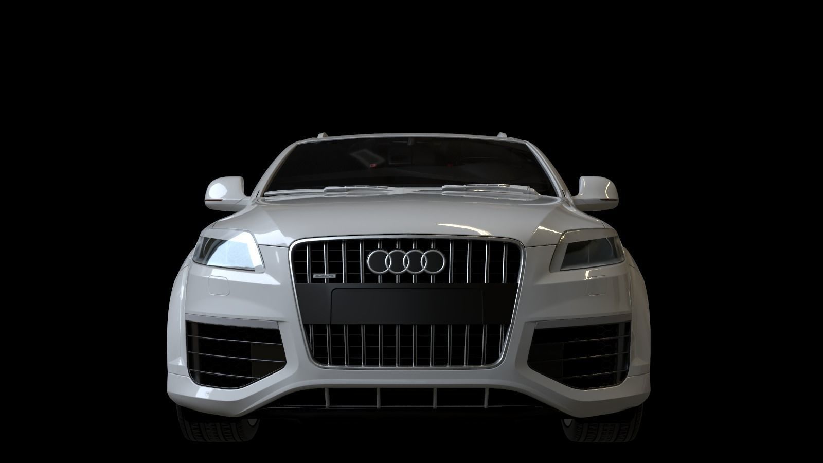 2009 Audi Q7 V12 TDI Low-poly 3D model_20