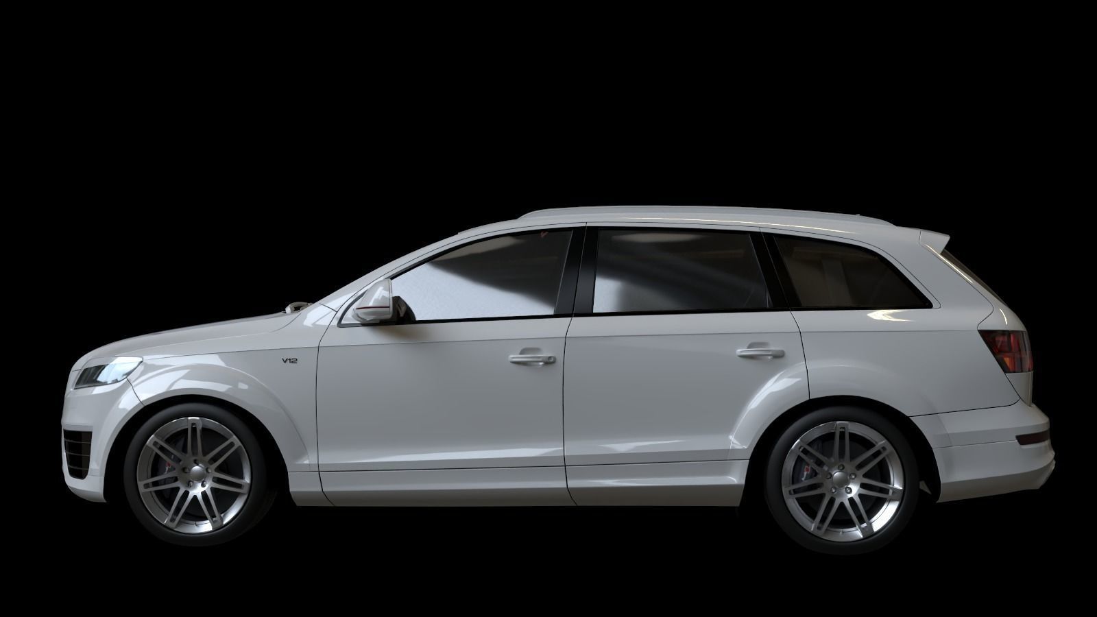 2009 Audi Q7 V12 TDI Low-poly 3D model_13