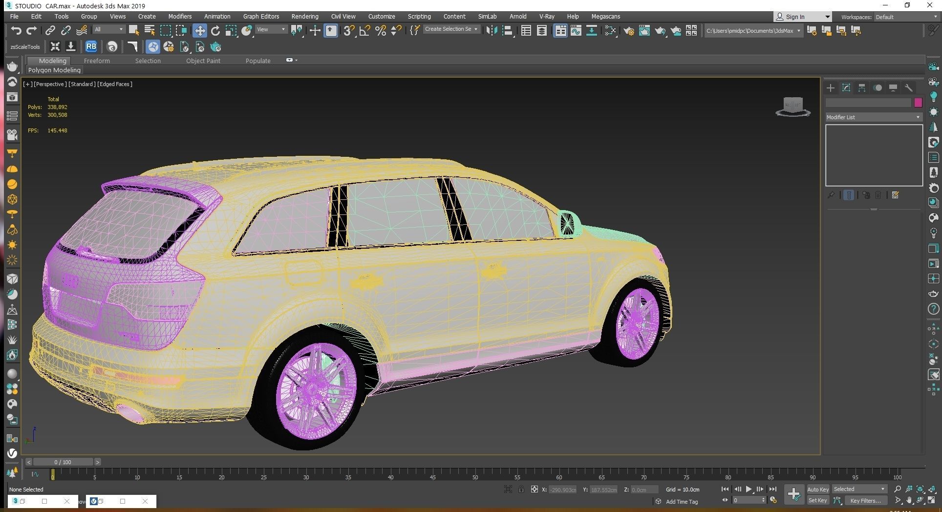 2009 Audi Q7 V12 TDI Low-poly 3D model_23