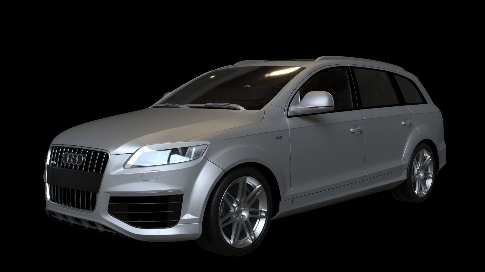 2009 Audi Q7 V12 TDI Low-poly 3D model_5