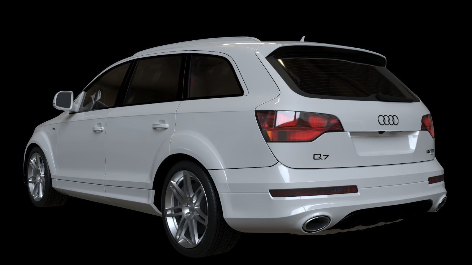 2009 Audi Q7 V12 TDI Low-poly 3D model_15