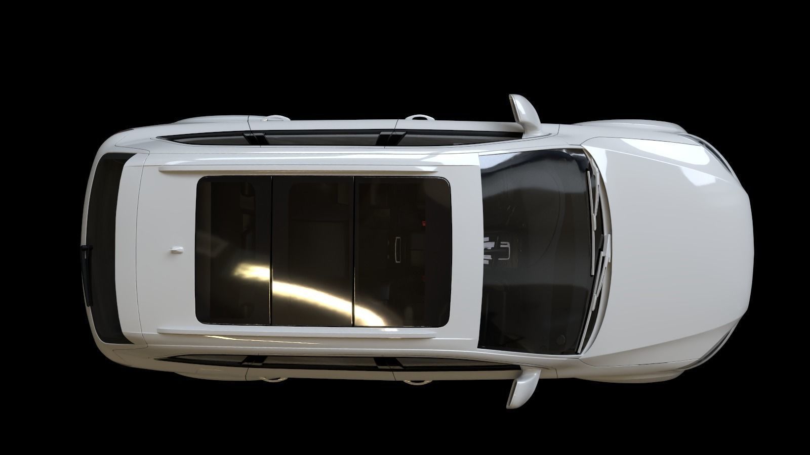 2009 Audi Q7 V12 TDI Low-poly 3D model_18