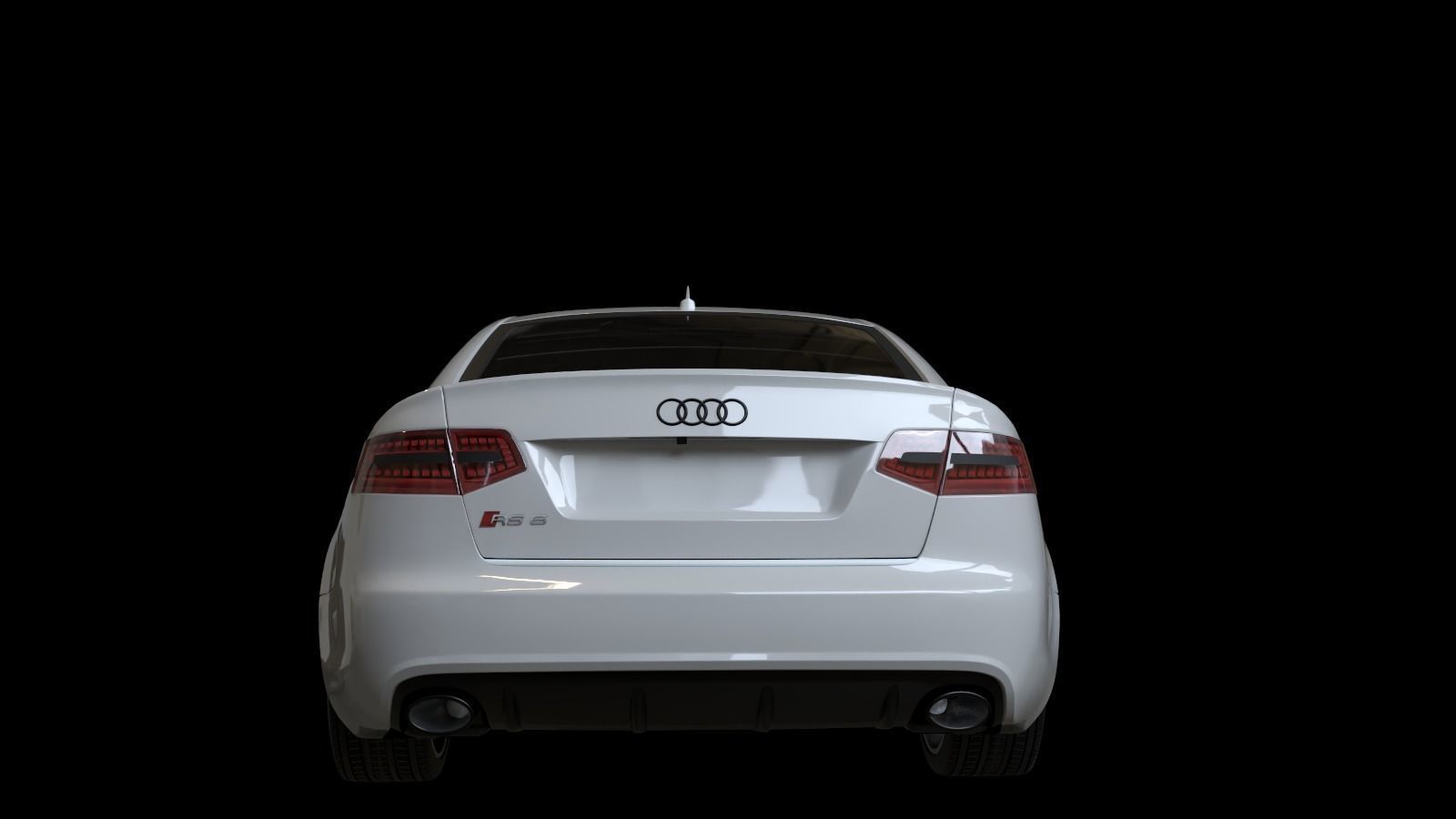  2009 Audi RS6 Low-poly 3D model_16