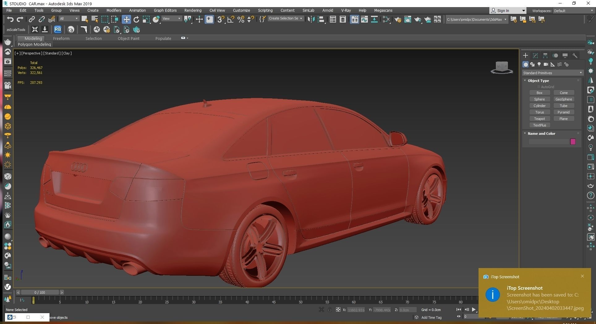  2009 Audi RS6 Low-poly 3D model_24
