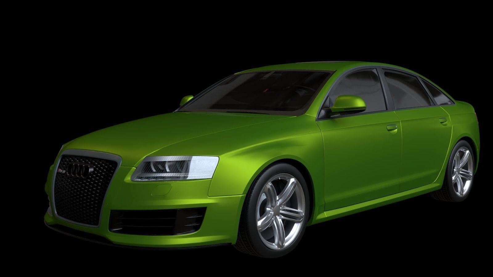  2009 Audi RS6 Low-poly 3D model_7