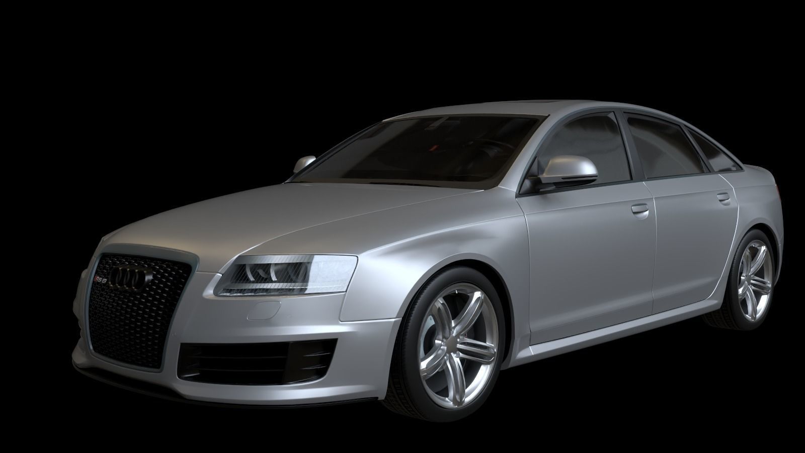  2009 Audi RS6 Low-poly 3D model_6