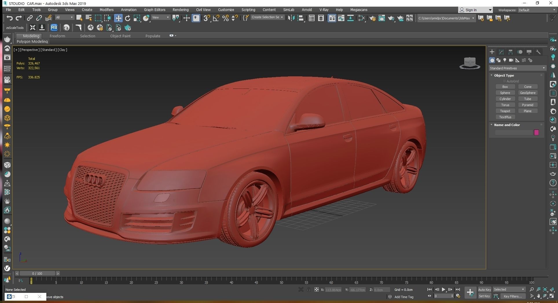  2009 Audi RS6 Low-poly 3D model_25