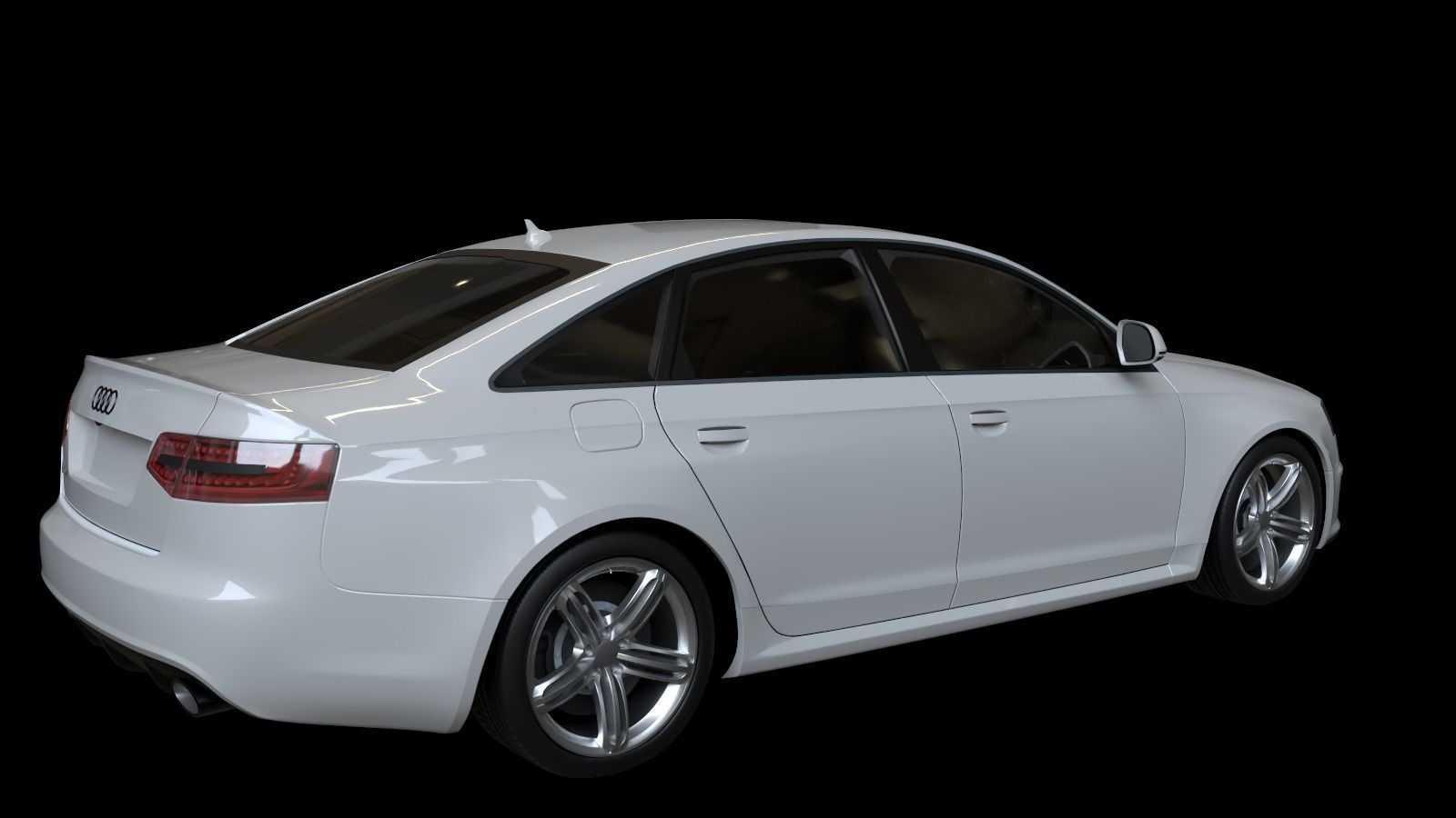  2009 Audi RS6 Low-poly 3D model_17
