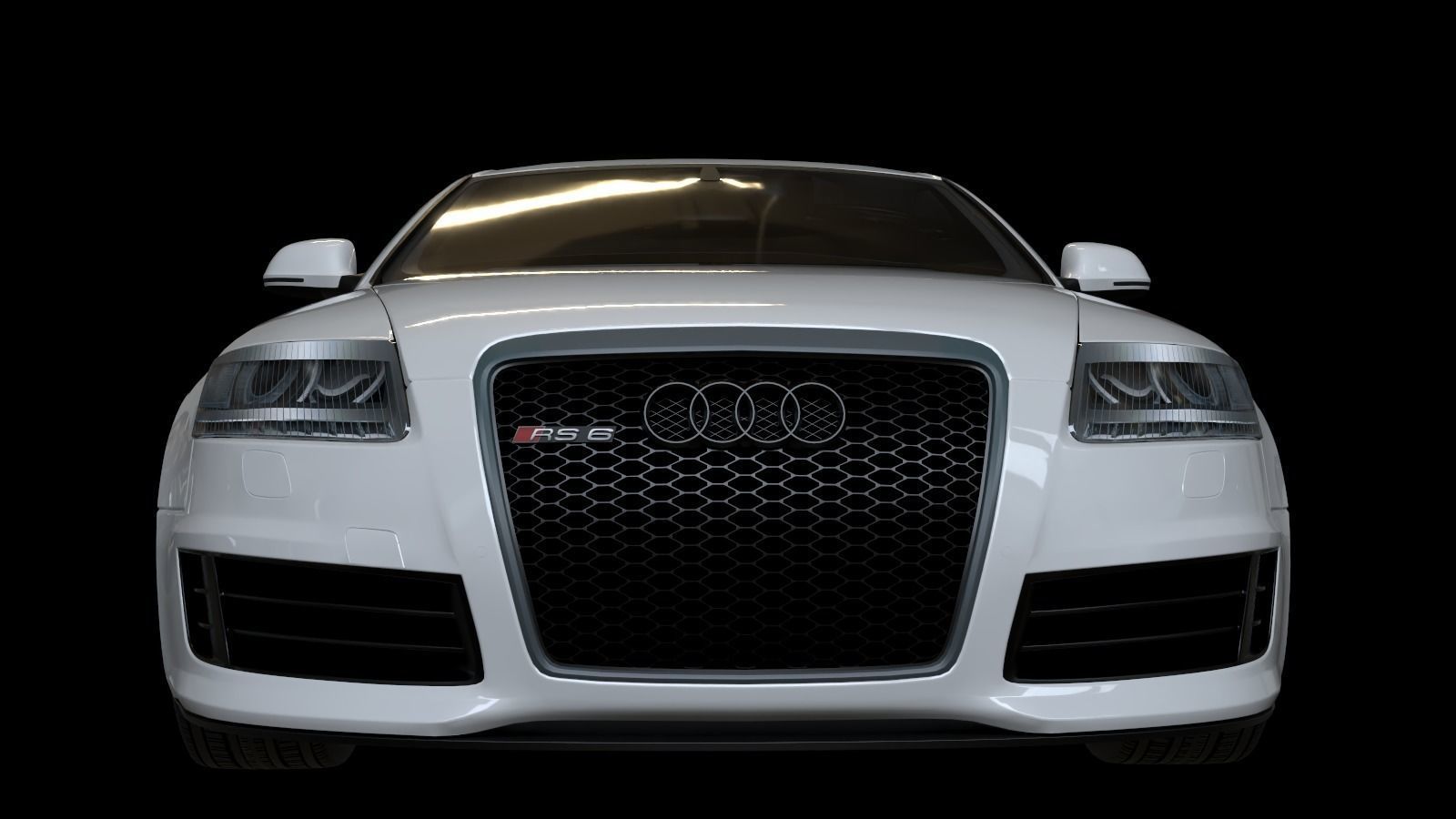  2009 Audi RS6 Low-poly 3D model_3