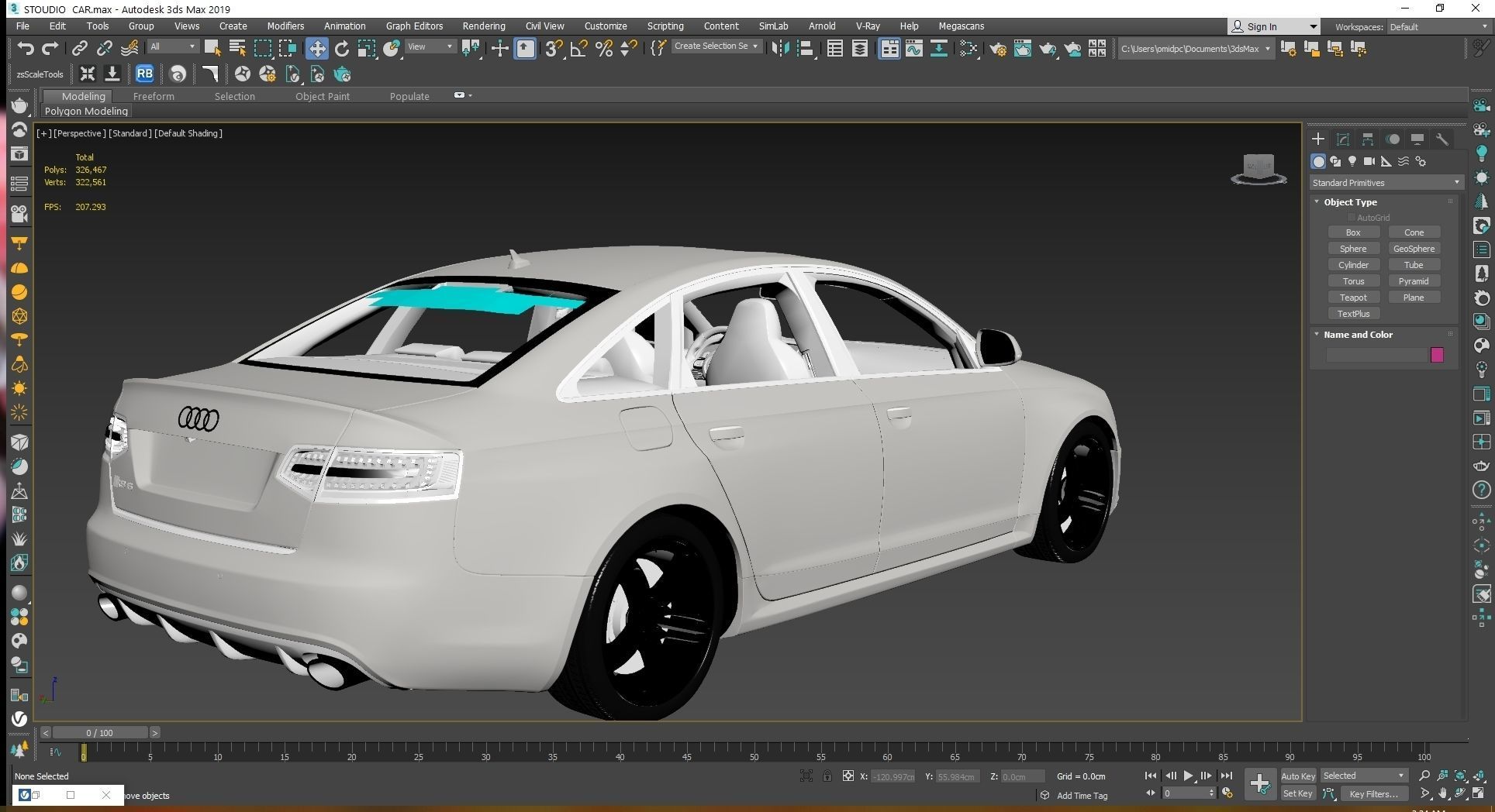  2009 Audi RS6 Low-poly 3D model_23