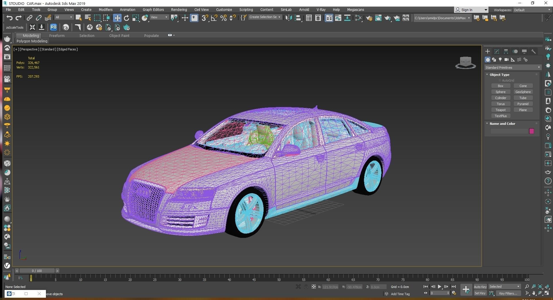  2009 Audi RS6 Low-poly 3D model_21
