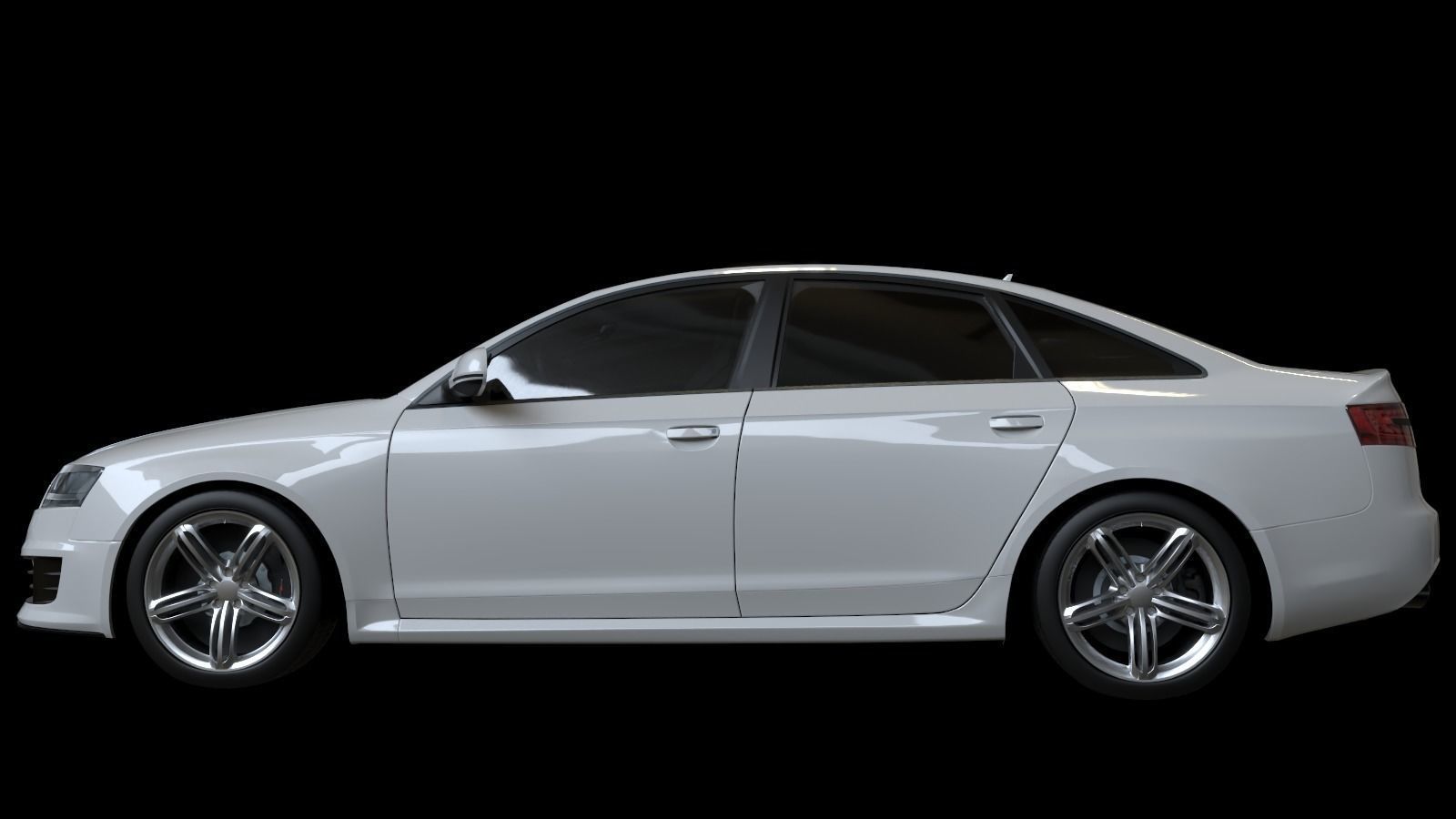  2009 Audi RS6 Low-poly 3D model_14