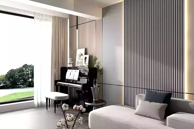 Modern Style Living Room -0218