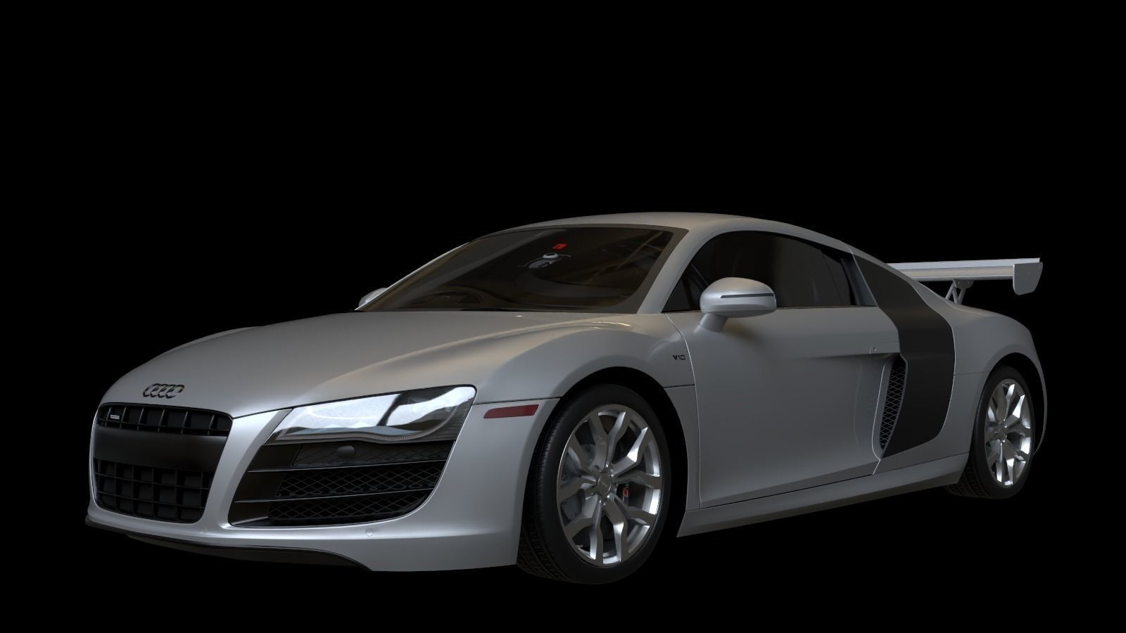2010 Audi R8  FSI quattro Low-poly 3D model_6