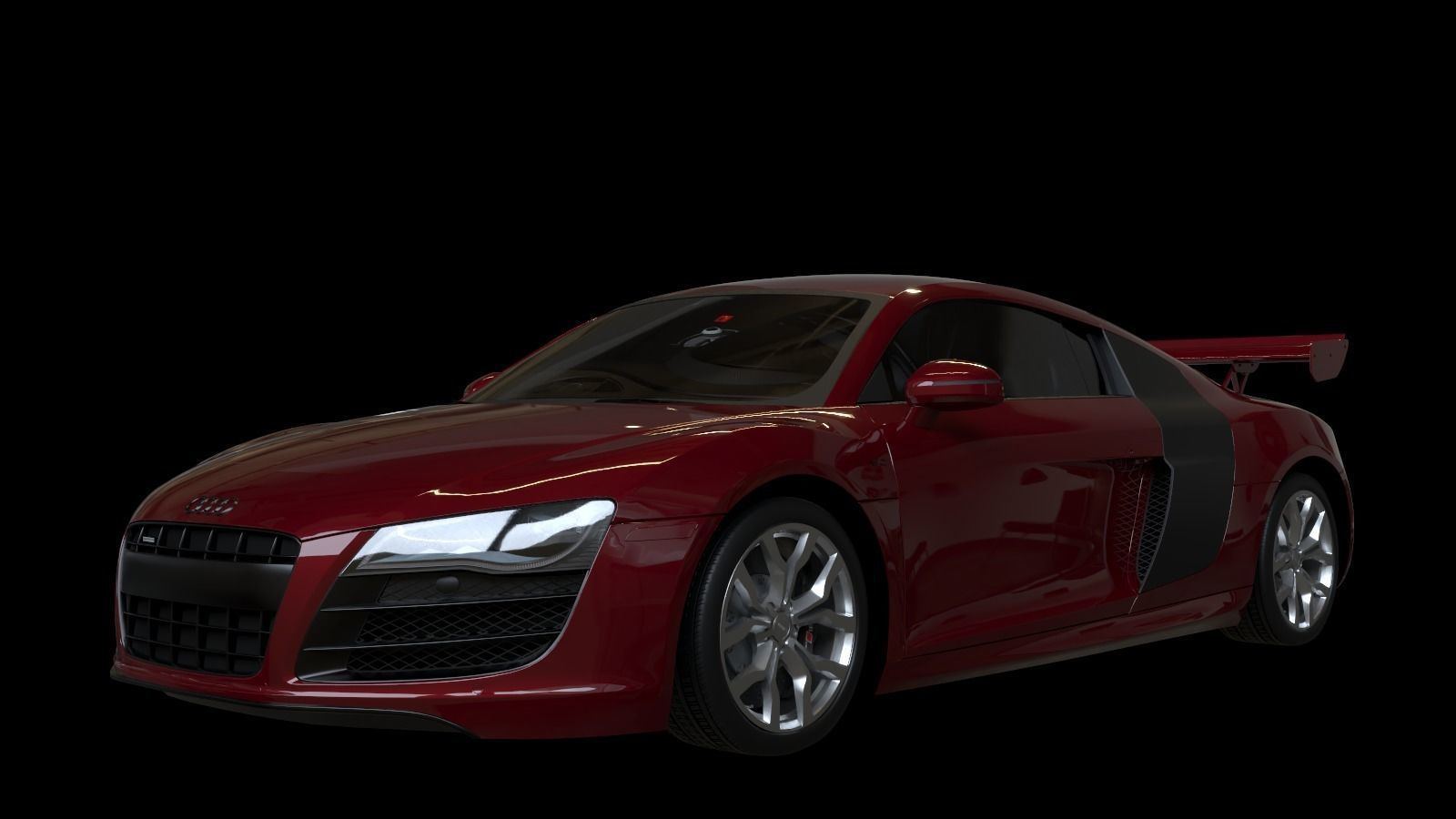 2010 Audi R8  FSI quattro Low-poly 3D model_8