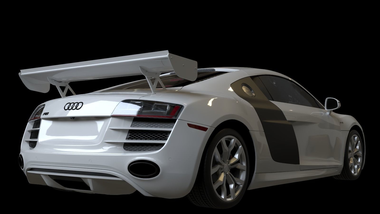 2010 Audi R8  FSI quattro Low-poly 3D model_22