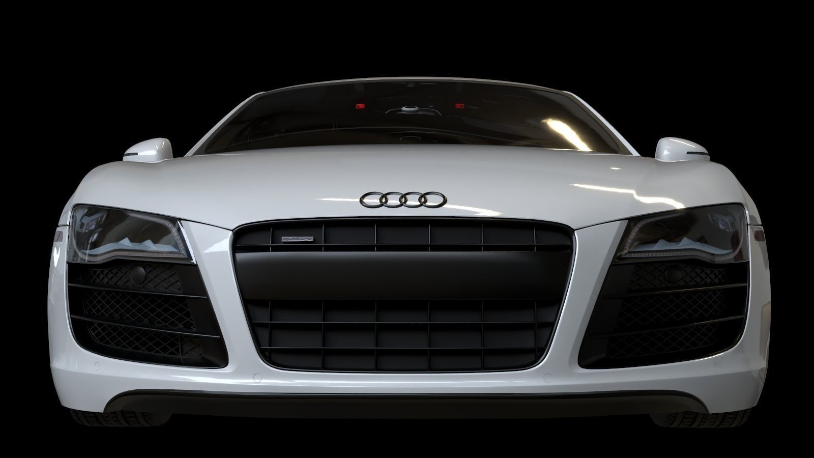 2010 Audi R8  FSI quattro Low-poly 3D model_18