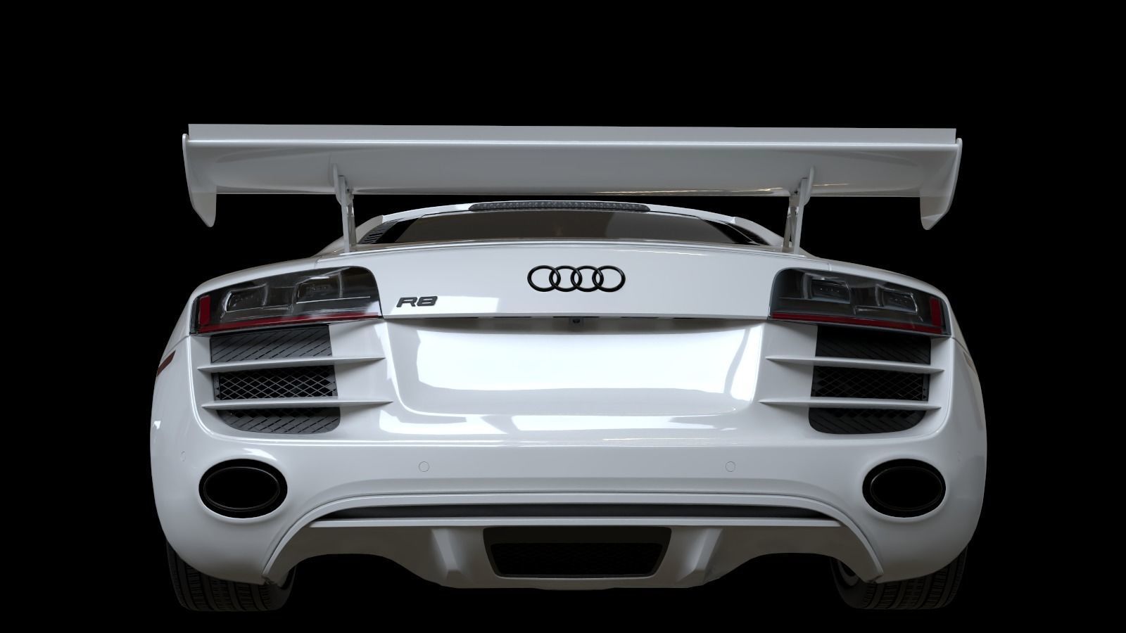 2010 Audi R8  FSI quattro Low-poly 3D model_23