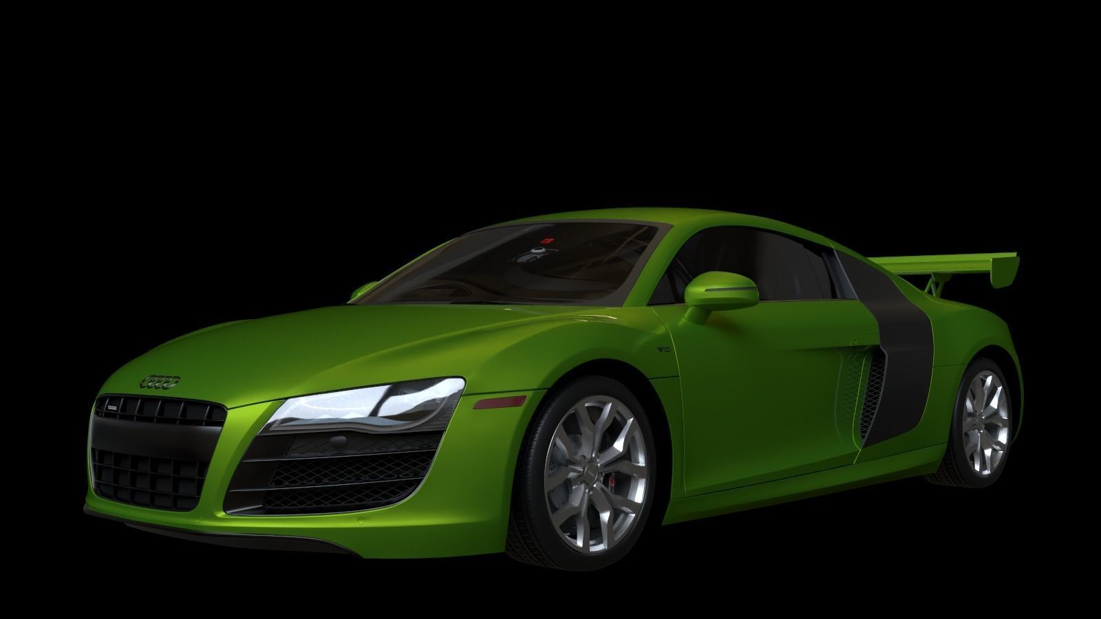 2010 Audi R8  FSI quattro Low-poly 3D model_7