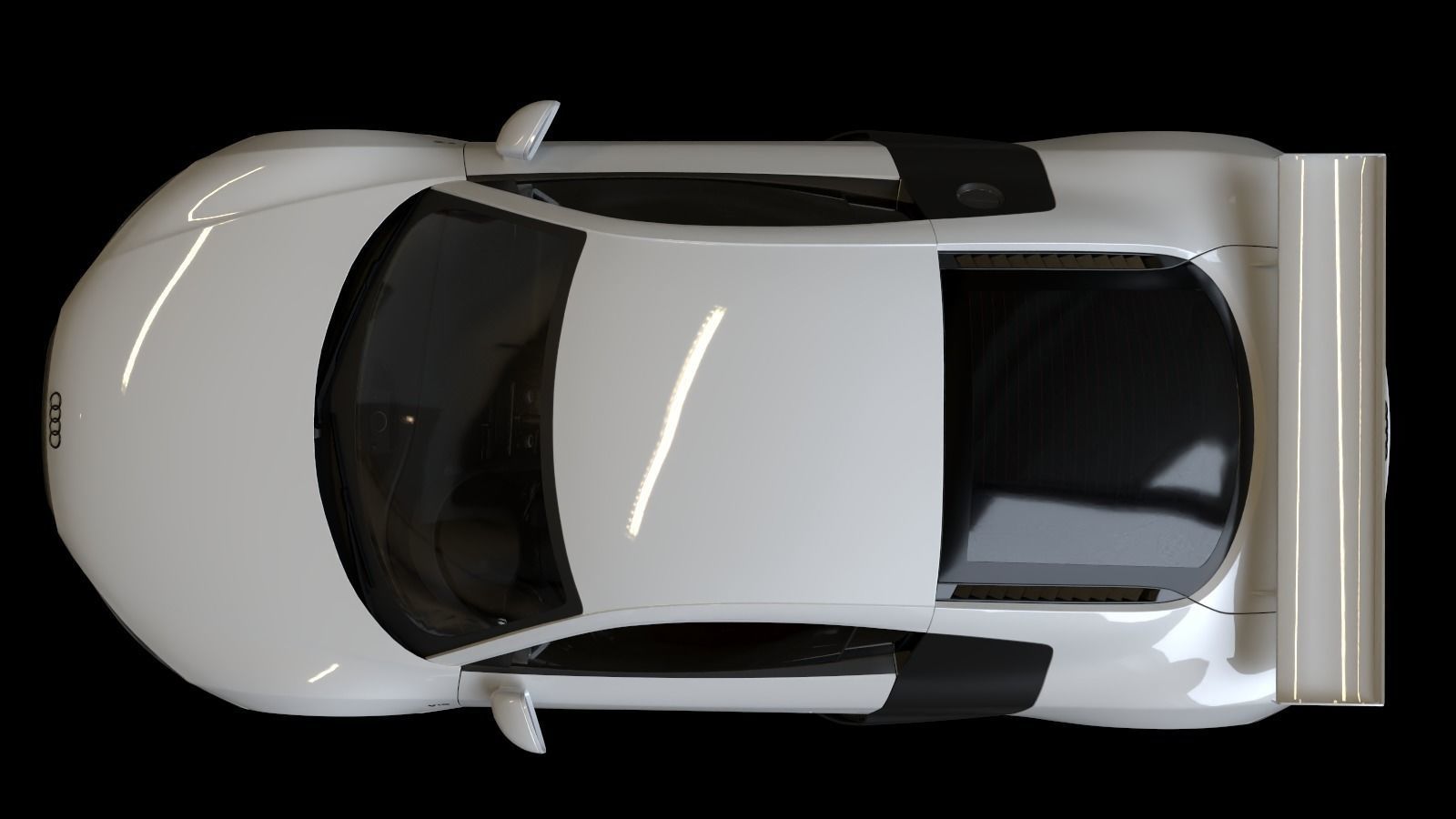 2010 Audi R8  FSI quattro Low-poly 3D model_4