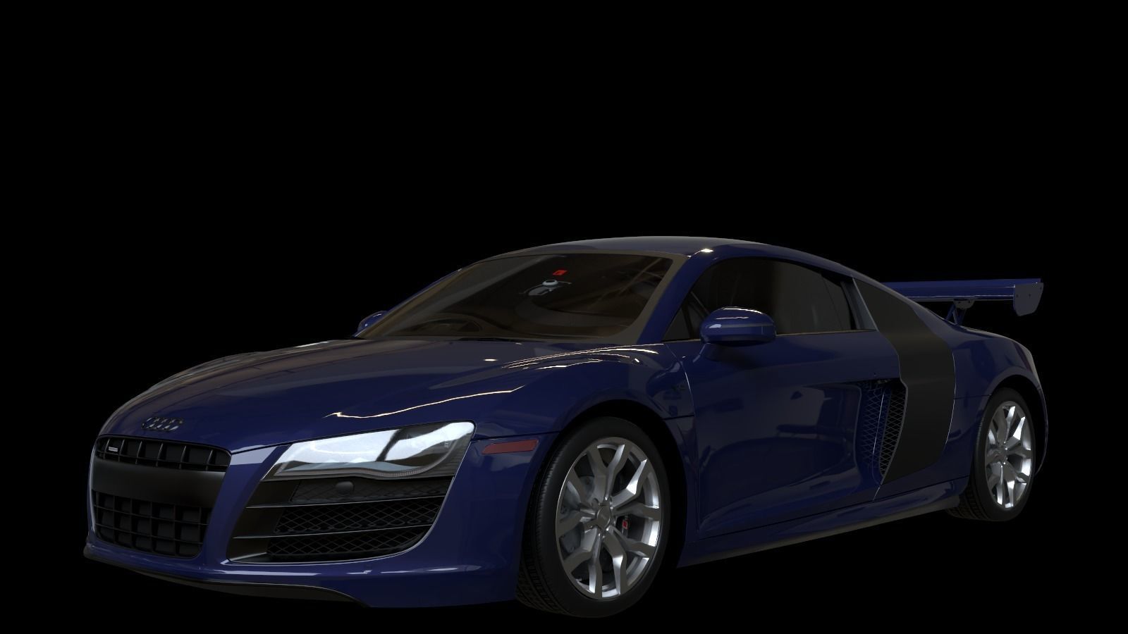 2010 Audi R8  FSI quattro Low-poly 3D model_5