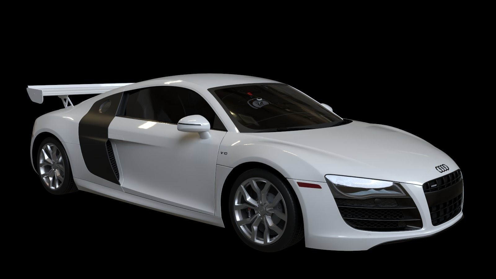 2010 Audi R8  FSI quattro Low-poly 3D model_16