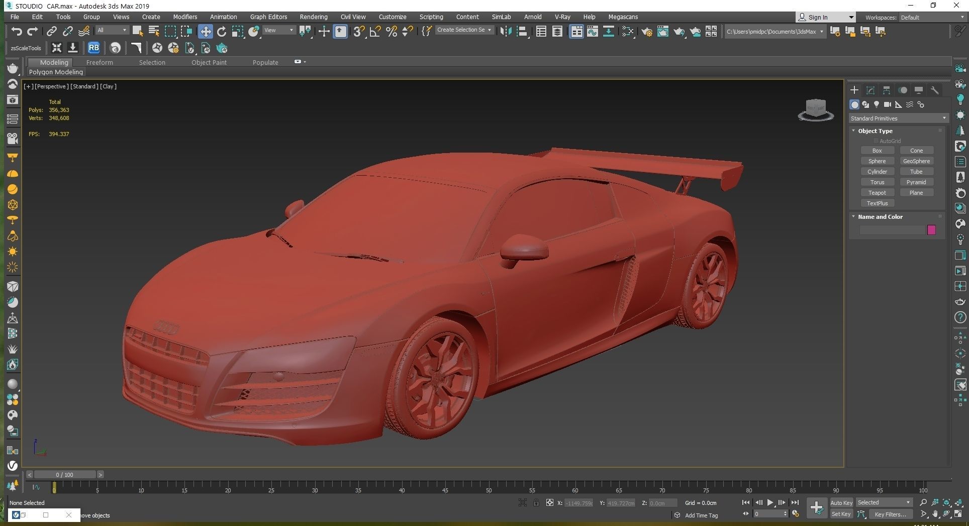 2010 Audi R8  FSI quattro Low-poly 3D model_28
