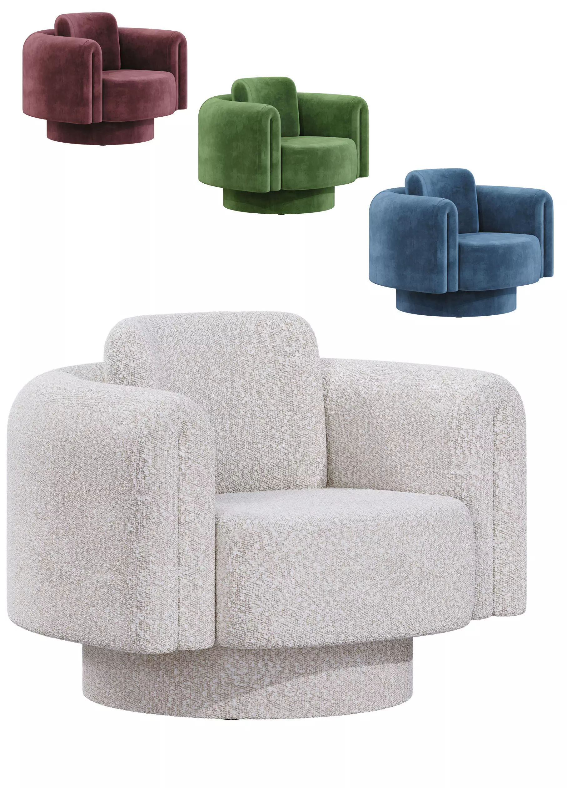 BOFFI ARM CHAIR Free low-poly 3D model