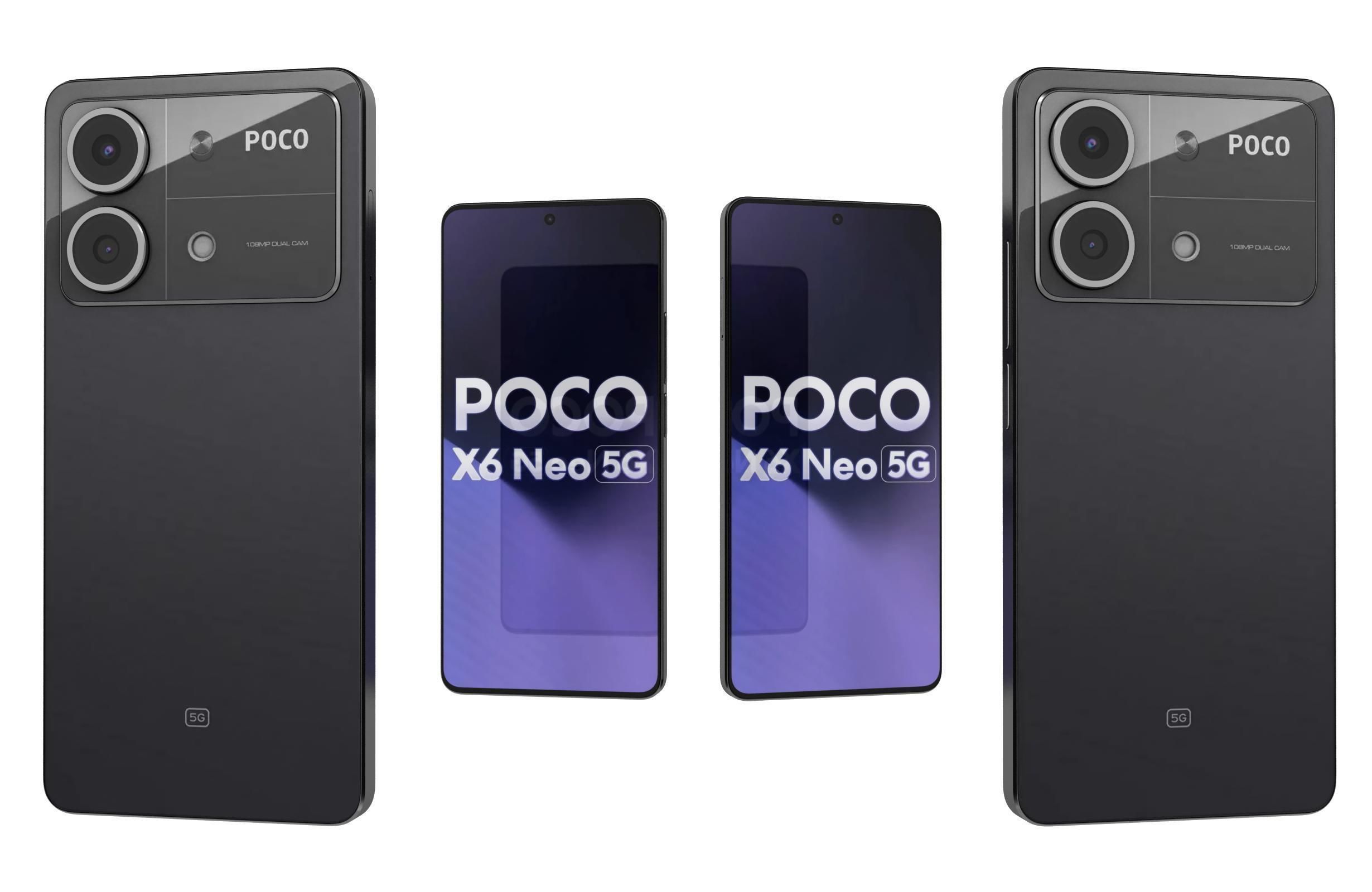 Xiaomi Poco X6 Neo All Colors 3D model_2
