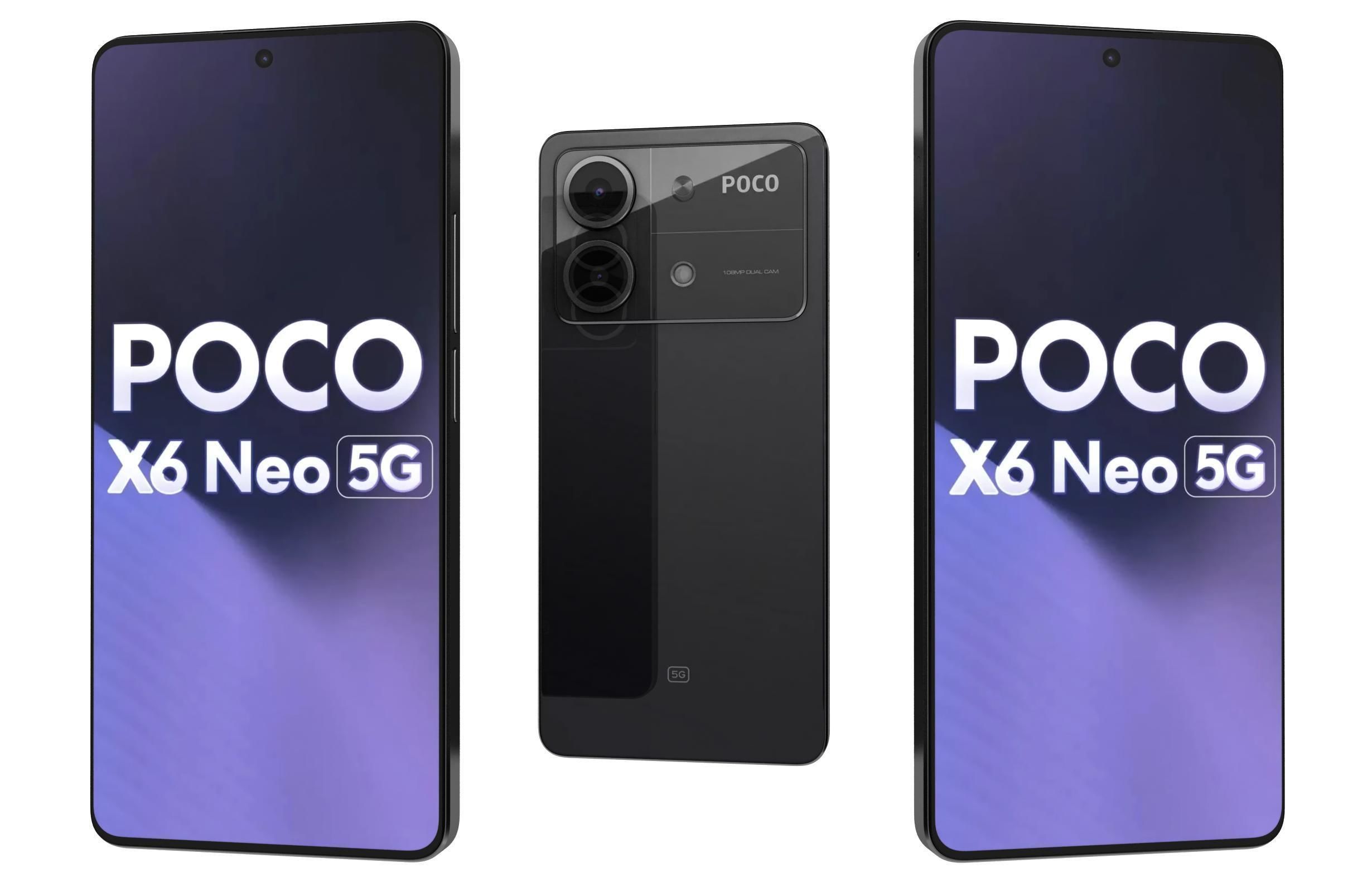 Xiaomi Poco X6 Neo All Colors 3D model_16