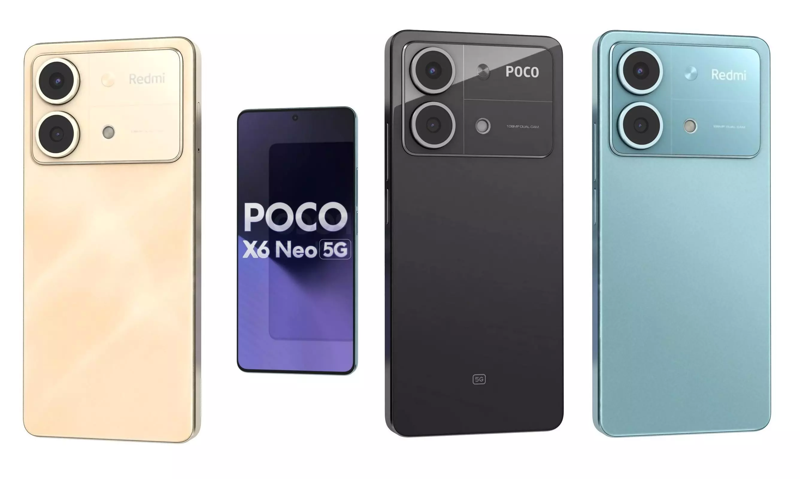 Xiaomi Poco X6 Neo All Colors 3D model_0