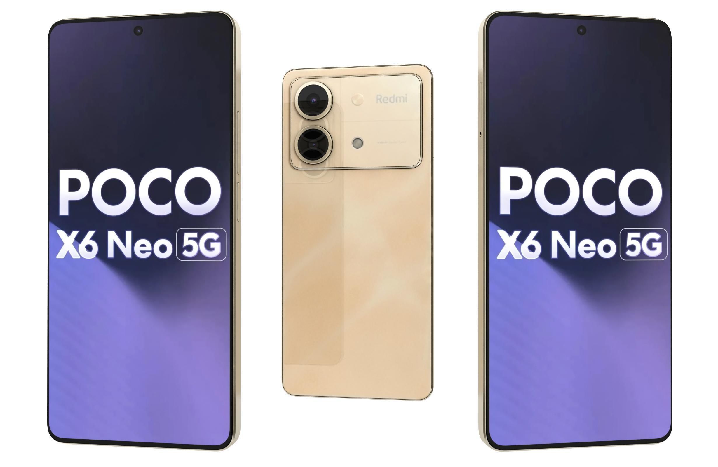 Xiaomi Poco X6 Neo All Colors 3D model_1