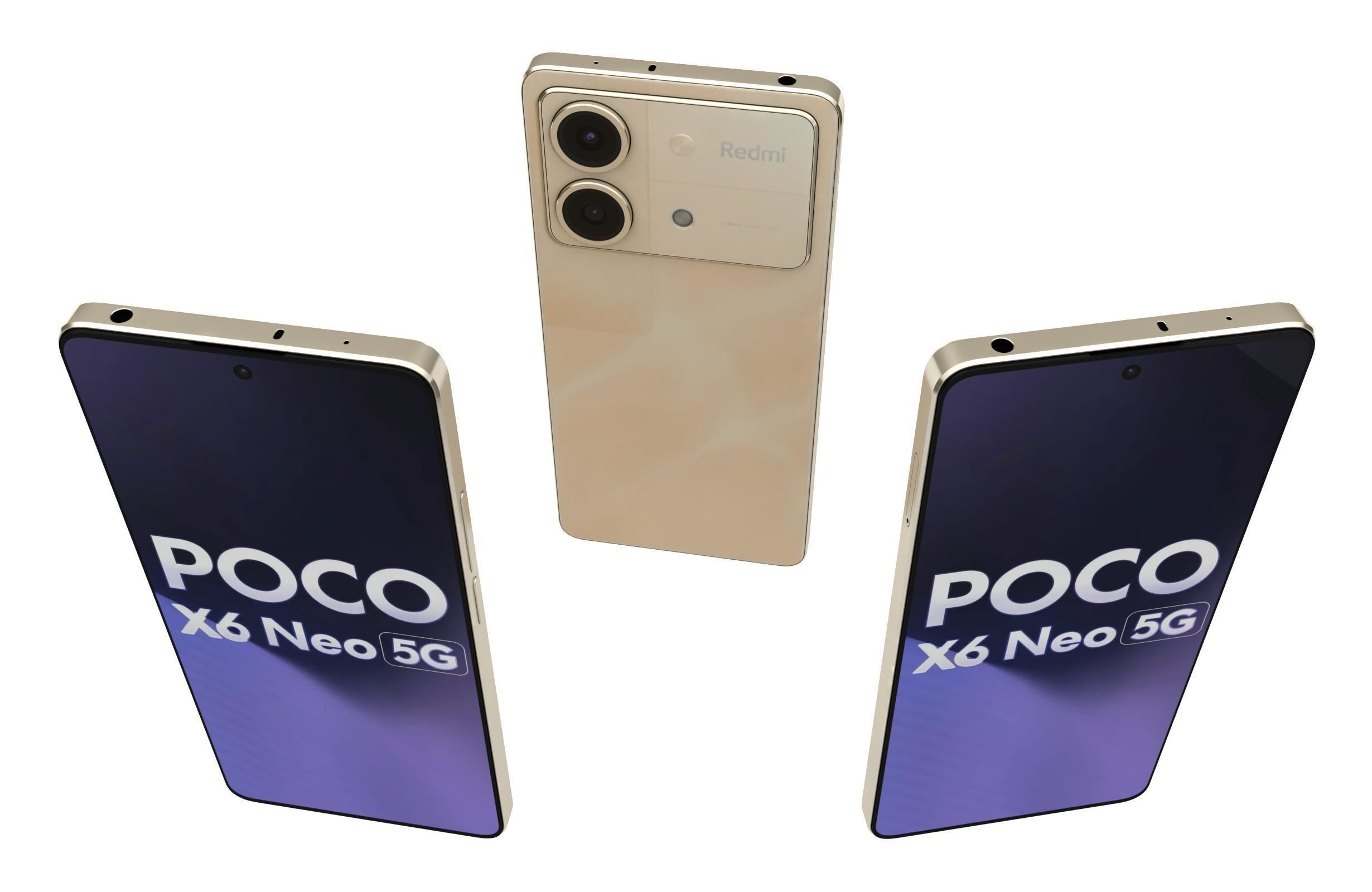 Xiaomi Poco X6 Neo All Colors 3D model_11