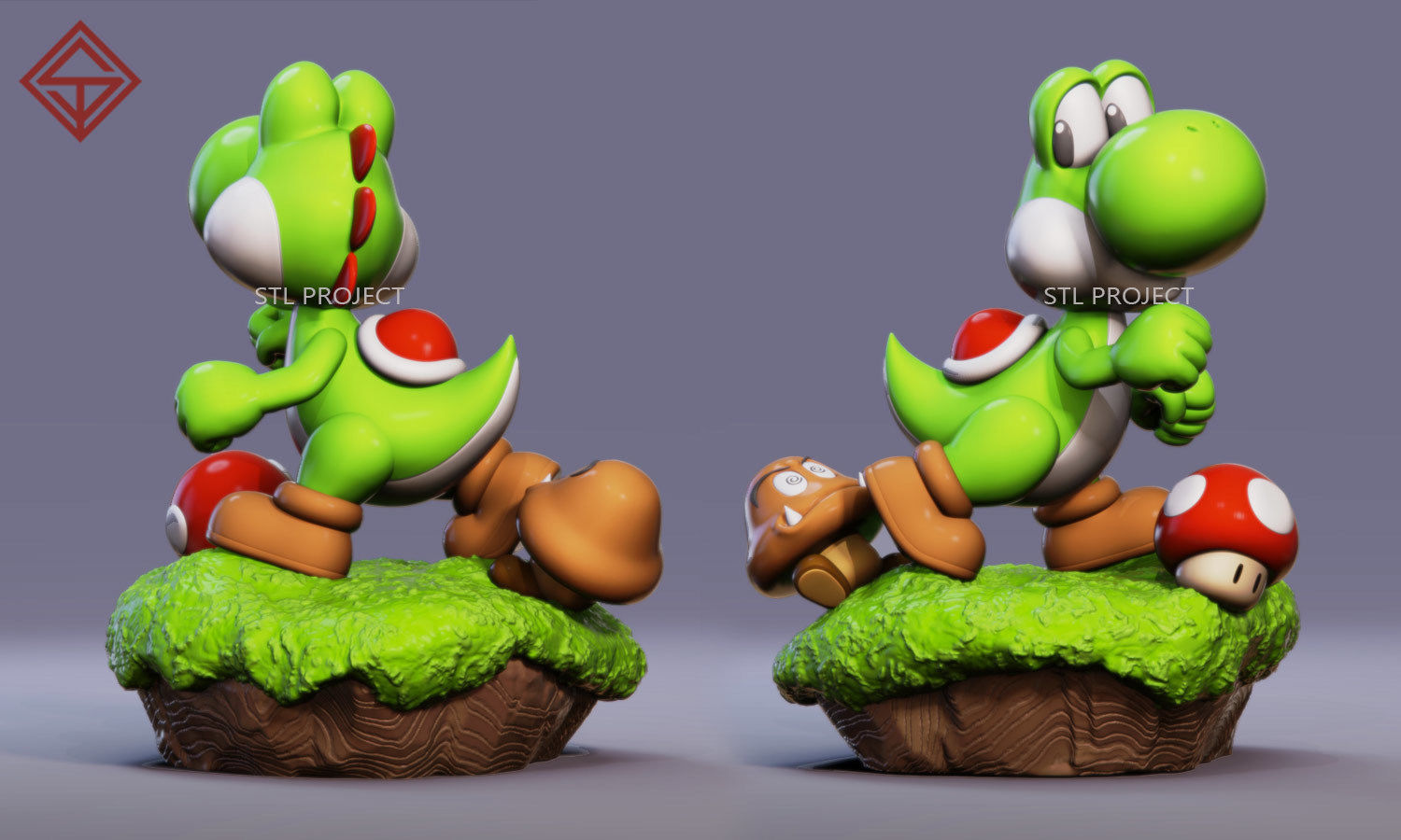 Yoshi 3D print model_1